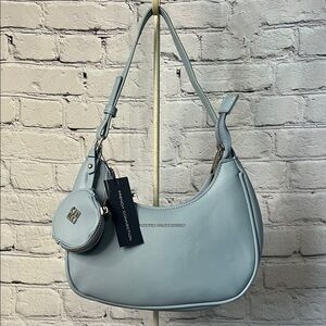 * French Connection Women's Sabrina Shoulder Bag in powder blue